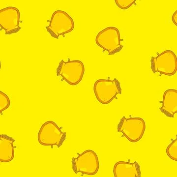 Seamless pattern hat leprechaun gold pot cartoon vector Stock Illustration