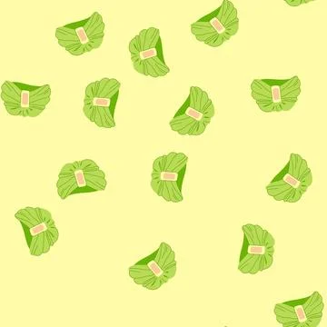 Seamless pattern head turban indian cartoon vector Stock Illustration