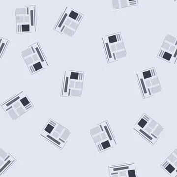 Seamless pattern headline financial newspaper cartoon vector Stock Illustration