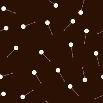 Seamless pattern headstock banjo cartoon vector Stock Illustration