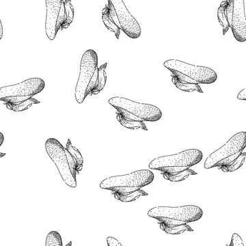 Seamless pattern headwear derby hat sketch hand drawn Stock Illustration