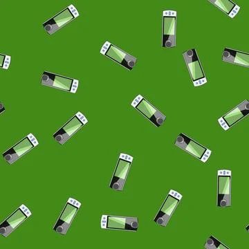 Seamless pattern health spirometer cartoon vector Stock Illustration