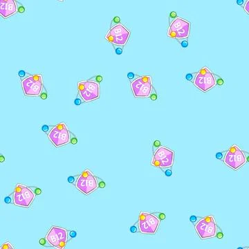 Seamless pattern health vitamin shield cartoon vector Ilustración de archivo