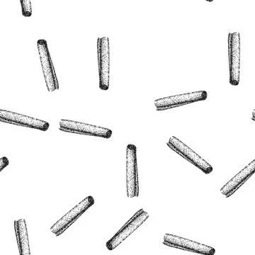 Seamless pattern healthy cinnamon sketch hand drawn 库存插图