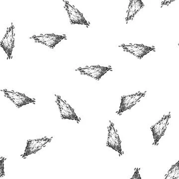 Seamless pattern healthy sesame seed sketch hand drawn Stock Illustration