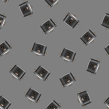 Seamless pattern healthy slow cooker cartoon vector Stock Illustration