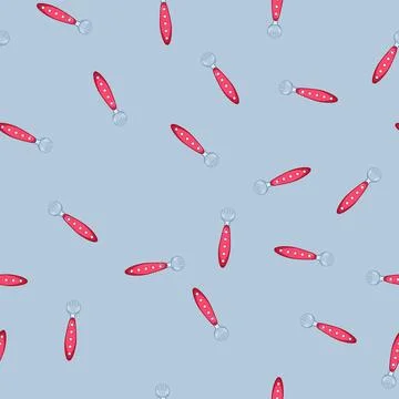 Seamless pattern healthy toddler fork cartoon vector Illustrazione stock