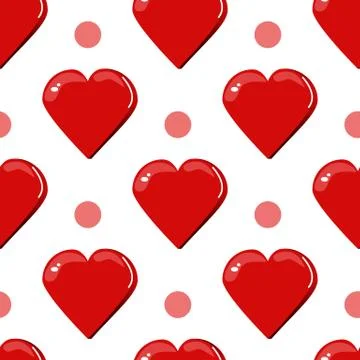 Seamless pattern with heart Stock Illustration