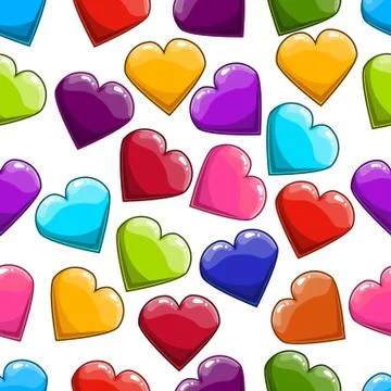 Seamless pattern with heart Stock Illustration