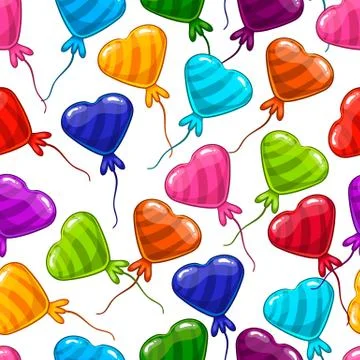 Seamless pattern with heart Stock Illustration