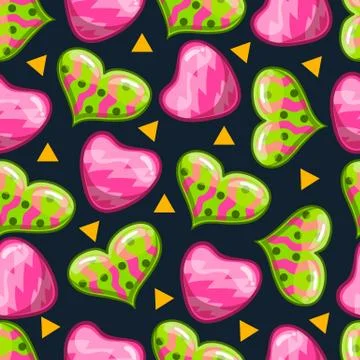 Seamless pattern with heart Stock Illustration