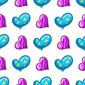 Seamless pattern with heart Stock Illustration