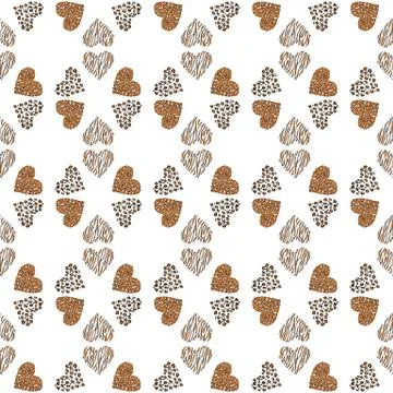 Seamless pattern with heart. Illustrazione stock