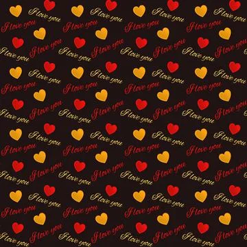 Seamless pattern with heart Stock Illustration