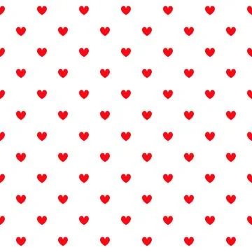 Seamless pattern with heart polka dots. Stock Illustration