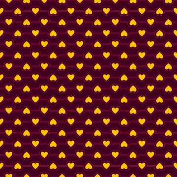 Seamless Pattern of Heart, Vector Seamless Geometry Pattern for Postcards, wa 스톡 일러스트