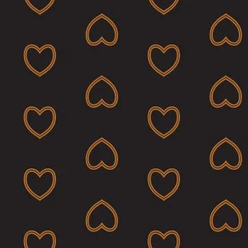 Seamless pattern with hearts. Background of hearts on Valentine Day. Good for Stock Illustration