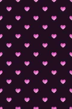 Seamless pattern with hearts on background Stock Illustration