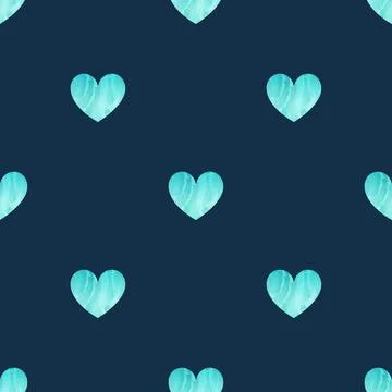 Seamless pattern with hearts on background Stock Illustration