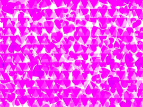 Seamless pattern with hearts, bright background for Valentine's Day. Vector Stock Illustration