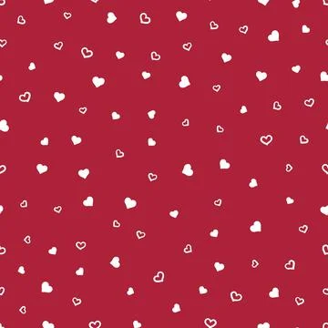 Seamless pattern with hearts. Happy Valentine's Day. Stock Illustration