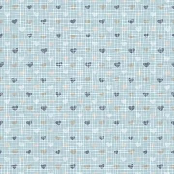 Seamless pattern with hearts Illustrazione stock