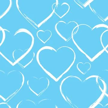 Seamless pattern with hearts Stock Illustration