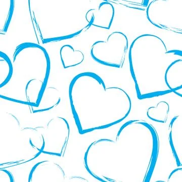 Seamless pattern with hearts Stock Illustration