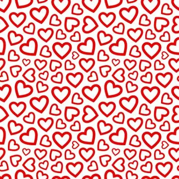 Seamless pattern with hearts Stock Illustration