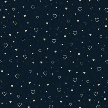This is a Seamless pattern with hearts Stock Illustration