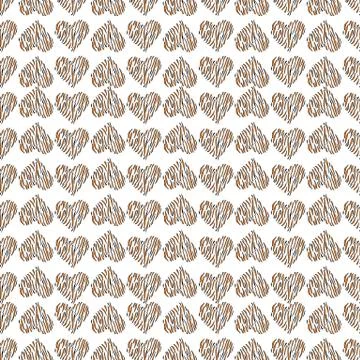 Seamless pattern with hearts. Illustrazione stock