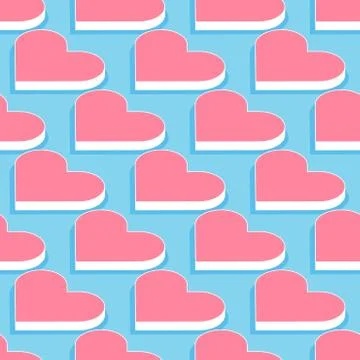 Seamless pattern with hearts Stock Illustration