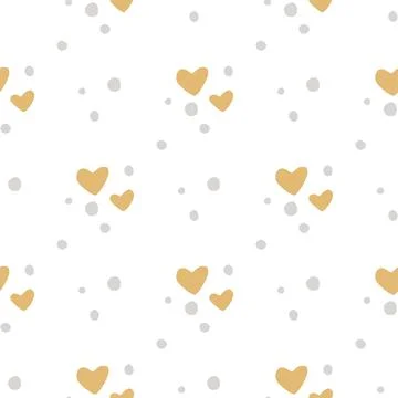 Seamless pattern with hearts. Stock Illustration