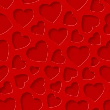 Seamless pattern with hearts Stock Illustration