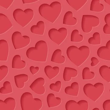 Seamless pattern with hearts Stock Illustration