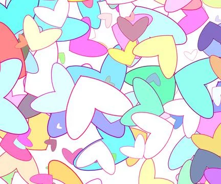 Seamless pattern with hearts Stock Illustration