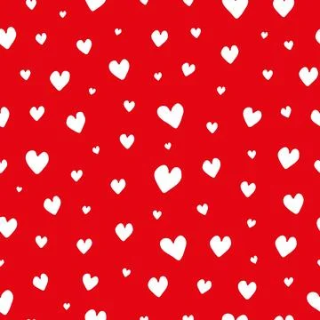 Seamless pattern with hearts. Stock Illustration
