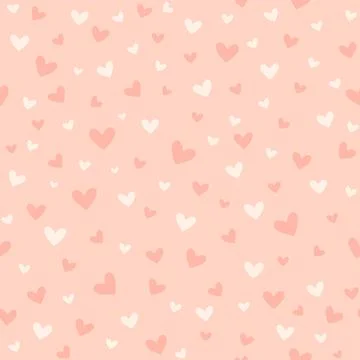 Seamless pattern with hearts Illustrazione stock