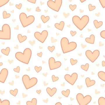 Seamless pattern with hearts Stock Illustration
