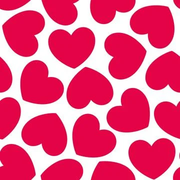 Seamless pattern with hearts Stock Illustration