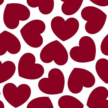 Seamless pattern with hearts Stock Illustration