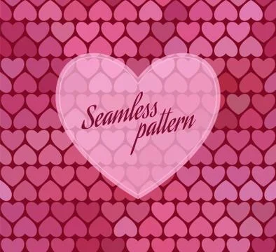 Seamless pattern with hearts. illustration Stock Illustration