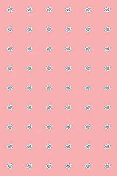 Seamless pattern with hearts on an isolated white background with black stroke Stock Illustration