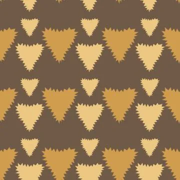 Seamless pattern of Hearts with jagged barbed edges. Flat vector background f Stock Illustration