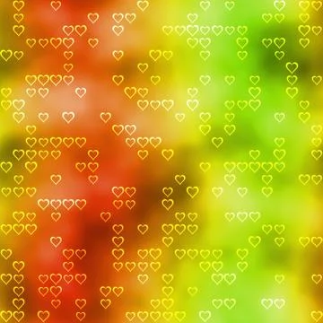 Seamless pattern with hearts motif on colored background Stock Illustration