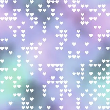Seamless pattern with hearts motif Stock Illustration