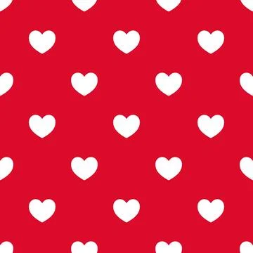 Seamless pattern with hearts, romantic background Stock Illustration