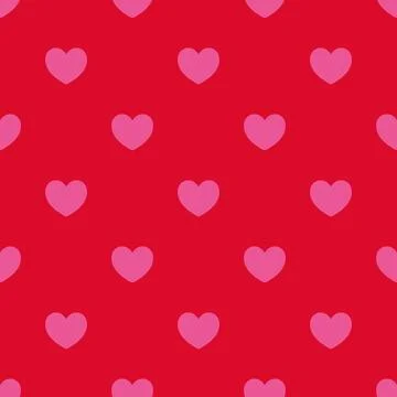 Seamless pattern with hearts, romantic background Illustrazione stock