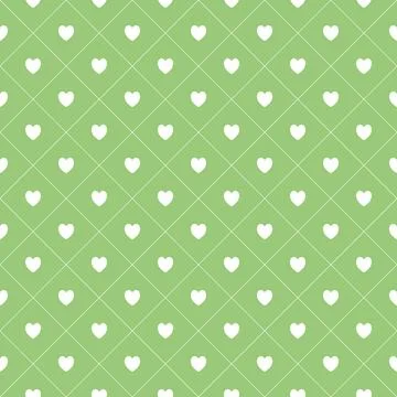 Seamless pattern with hearts, romantic background Stock Illustration