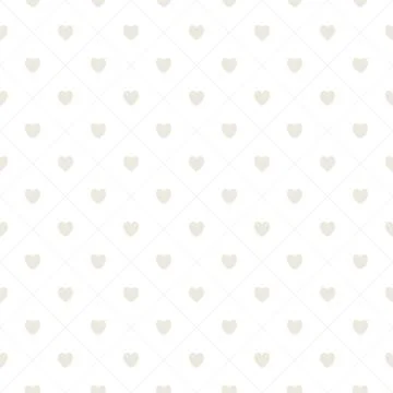 Seamless pattern with hearts, romantic tileable background Stock Illustration
